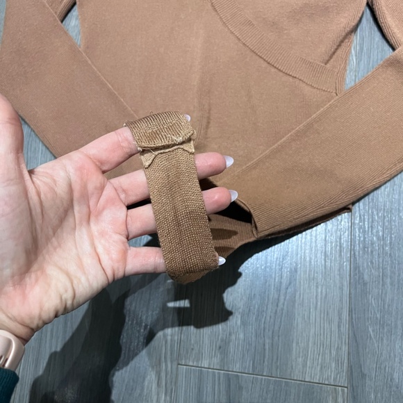 dynamite tan sweater bodysuit medium - Picture 3 of 3